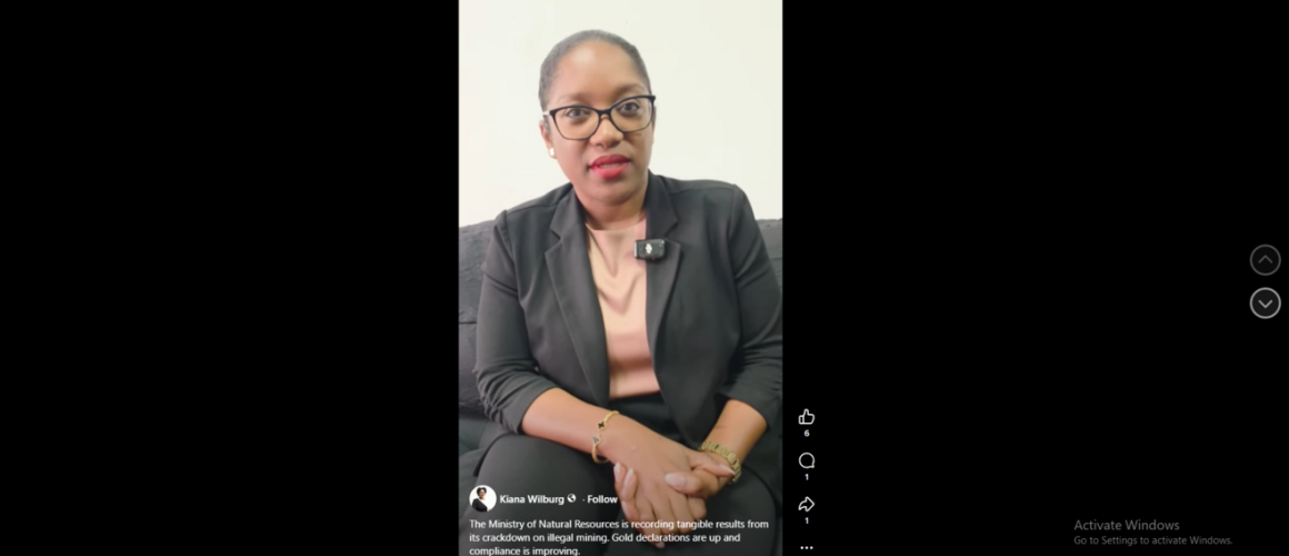 The Ministry of Natural Resources is recording tangible results from its crackdown on illegal mining. Gold declarations are up and compliance is improving